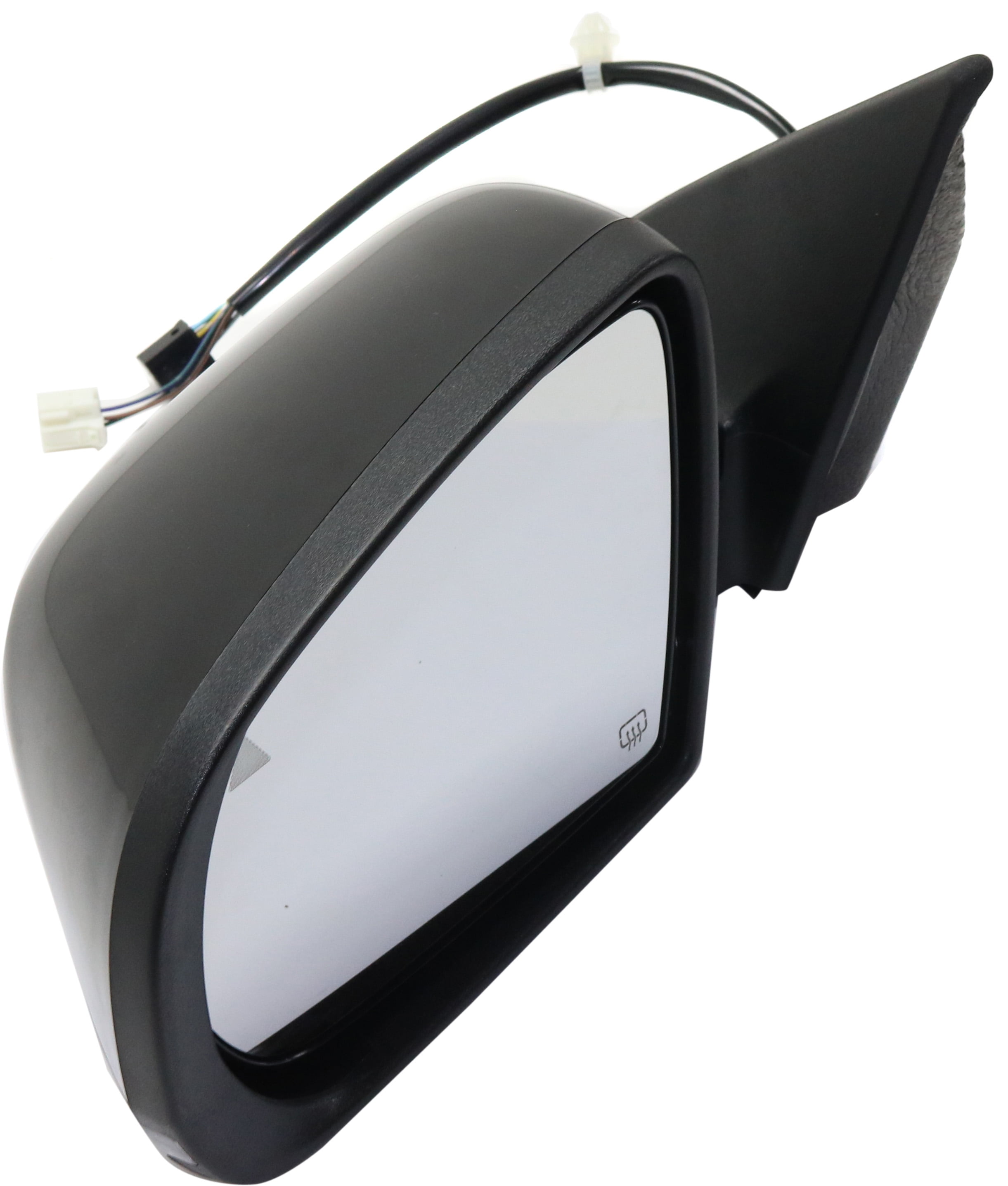 Mirror Compatible With 2014-2018 Jeep Cherokee Left Driver Side Heated w/ Blind Spot Detection in Glass In-housing Signal Light Paintable Kool-Vue