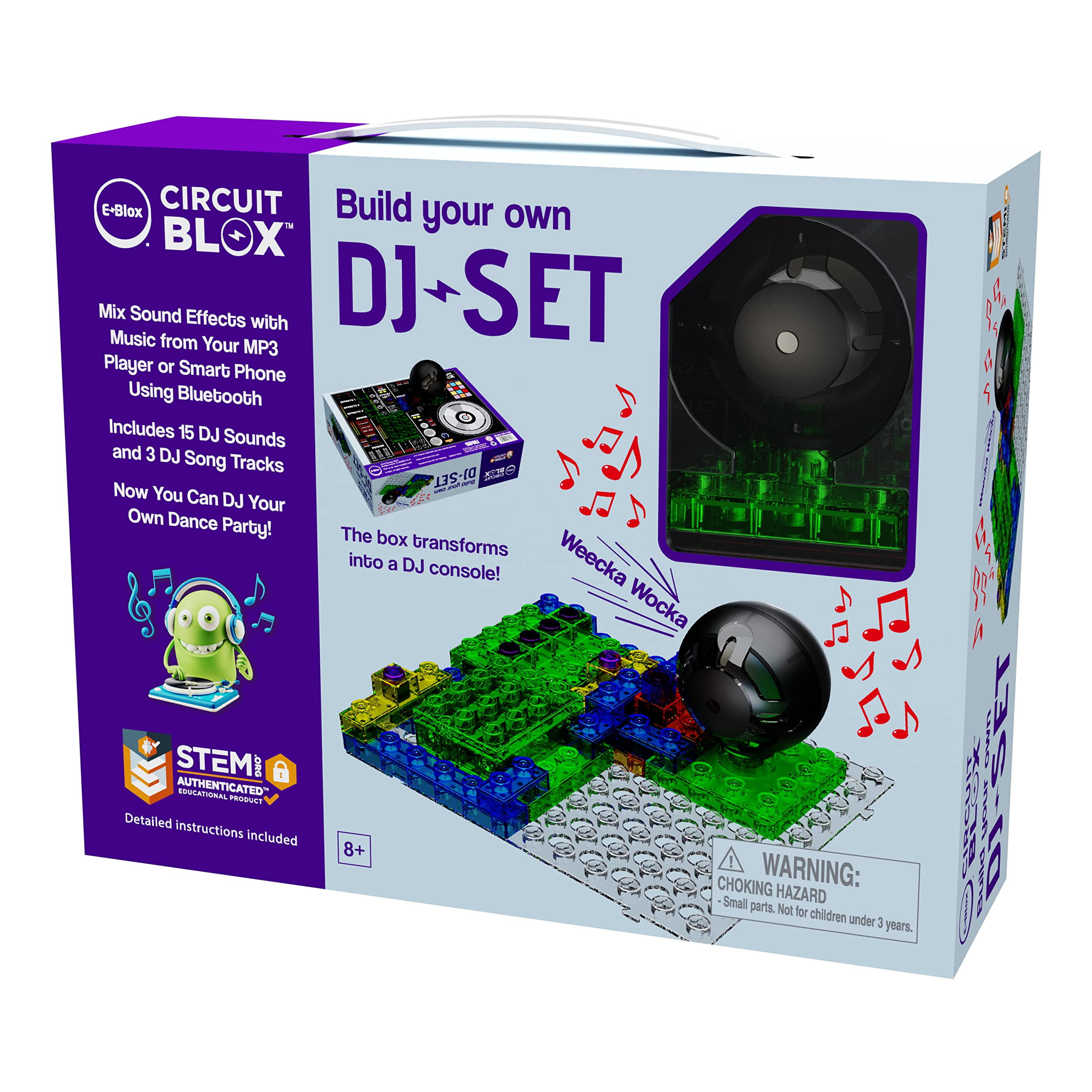 EBLOX Building Blocks Circuit Kit, Build Your Own DJ Set, Bluetooth