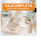 thumbnail image 3 of Cuadrada Vajilla Juego Cocina Paja Trigo Plato Tazas Kit Xtellar beige, 3 of 3