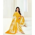 thumbnail image 3 of Punjabi Women's Wear Designer Patiyala Dress Indian Pakistani Shalwar Kameez Suits ( Yellow, 4XL - 50 ), 3 of 5