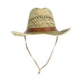 thumbnail image 4 of Kenny K  Rush Straw Lightweight Safari Hat with Chin Cord (Men), 4 of 5