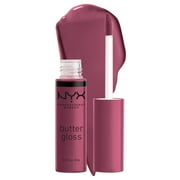 NYX Professional Makeup Butter Gloss, Non-Sticky Lip Gloss, Cranberry Pie, 0.27 oz