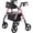 Pink, variant on NOVA Star 8 Petite Foldable Rollator Walker - Lightweight 18 lb Aluminum Frame, 8 Wheels, Adjustable Height, Padded Seat & Backrest, for Petite Adults 410 - 54, 300 lb Capacity, Purple