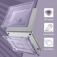 thumbnail image 2 of Fintie Case for MacBook Pro 14 Inch A3401 A3185 A3112 A2992 A2918 A2779 A2442 with M4 M3 M2 M1 Chip (2024 2023 2022 2021 Release) - Heavy Duty Rugged Hard Shell Case Cover with TPU Bumper, Lilac, 2 of 8