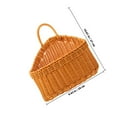 thumbnail image 4 of FUTUREORYY 1Pcs Wall Baskets for Storage Orange Plastic Rattan Kitchen Organization 10.61X9.43X6.29In, 4 of 5