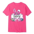 thumbnail image 4 of MIASHUI T-Shirts Graphiques de Pâques pour Garçons Doux Décontractés à Manches Courtes Hauts Colorés pour Enfants Rose Vif, 1-2 Ans, 4 of 4
