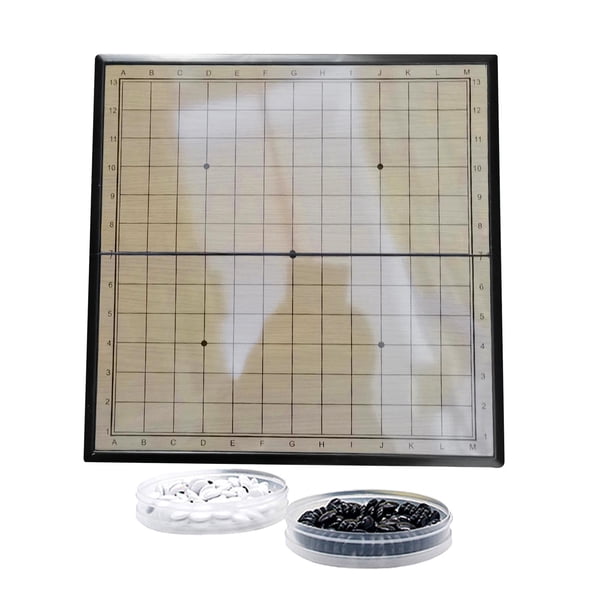 ajedrez plegable,Juguete educativo Juego de ajedrez chino Go,Mesa plegable Go Chess Set Juego de mesa antiguo chino,Juego de ajedrez Go Tablero plegable de ajedrez,Juego de ajedrez Go Juego de