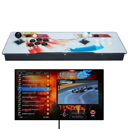 YouLoveIt Home Arcade Console 8000 in 1 Games 3D Pandoras Box WIFI Download Support for Multi-format Output HD Retro Games Full HD Video Game