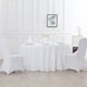 thumbnail image 5 of Mantel redondo de 120 pulgadas, lavable, de poliéster, decorativo, para bodas, fiestas, cenas y banquetes (120 pulgadas, blanco), 5 of 5