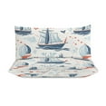 thumbnail image 4 of Retro Sail Bedding Sets Twin Duvet Cover 3 Piece Cute Bed Set for Boys Girls Kid, 4 of 6