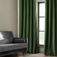 thumbnail image 4 of Half Price Drapes Eden Green Heritage Plush Velvet Room Darkening Curtains (1 Panel), 50W X 96L, 4 of 12