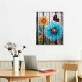 thumbnail image 3 of ARISTURING Farmhouse Canvas Wall Art Farmhouse Flowers Canvas Wall Art Rustic Daisy Pictures Farmhouse Modern Blue Flowers and Butterfly Canvas Painting Rustic Wood Background Daisy Wall Decor, 3 of 5