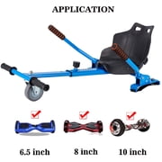 HoverTech 1 All In One Hover Cart Attachment For Hoverboard - Transform your Hoverboard into a Go Kart with Hovercart - Blue