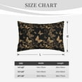 thumbnail image 4 of Daiia Modern Golden Butterfly Bedding Waterproof Pillow Protector Zippered Queen – Bed Bug Proof Pillow Encasement-14"x20", 4 of 6