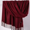 thumbnail image 3 of Écharpe Femme Hiver Chaud Foulard Col avec Franges Confortable Solide Tout-Match Femmes Écharpe Légère, 3 of 4