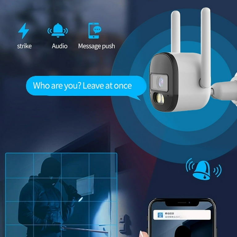 Ring Camera Outdoor Wireless Security Camera 2Mp Wifi Camera