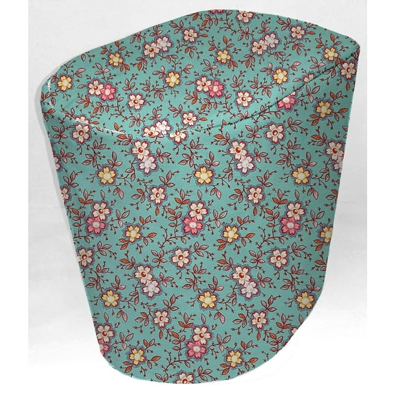 Spring Flowers Food Processor Cover by Penny's Needful Things (Small, Teal)