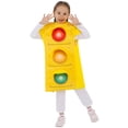 thumbnail image 4 of Kids Traffic Light Themed Dress Up Outfit, Yellow Sleeveless Traffic Signal Printed Tabard, School Activity Holiday Themed Pretend Play Wear, 4 of 6