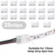 thumbnail image 3 of Conectores de Tira de Luz LED 20 Conectores Adaptadores de LED Impermeables Conectores de Tira de Luz LED Sin Soldadura 10 Mm, 3 of 6