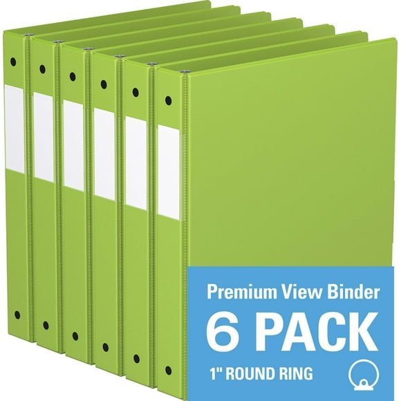 Davis Group, Premium Economy, Round Ring, Binder, 6 Pack, 1"