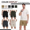 thumbnail image 3 of Iceglad Mens Shorts Casual Summer Shorts for Men Elastic Waist Drawstring Quick Dry Lightweight Athletic Beach Shorts with Pockets, 3 of 9