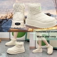 thumbnail image 5 of Women's Winter Warm Snow Boots, Waterproof Mid Calf Boots Outdoor Anti-slip Height Increase Shoes Warm Comfortable Winter Shoes, 5 of 6