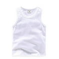 thumbnail image 2 of FLMEI Toddler Kids Baby Boys Girls Solid Color Sleeveless Vest Casual Cotton Bottoming Shirt Summer Breathable Sleeveless T-Shirt Tops 9 Months-10 Years, 2 of 9