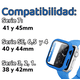 thumbnail image 2 of Correa para Apple Watch de 45mm de Silicón + Case Protector de pantalla con Cristal Templado. Mamá Pulpo  Silicón con case, 2 of 4