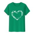 thumbnail image 4 of hcuribad Valentine's Shirts for Women Womens Shirts t Shirts for Women Valentine's Day Funny Print t Shirt Printed Crew Neck Shirt Women's Pullover t Shirt Mint Green 3XL, 4 of 8