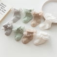thumbnail image 6 of Baby Sweetie Toddler Baby Girls Lace Socks Ruffles Sweet Anti-Skid Princess Socks Cute Kids Socks 0-2 Years, 6 of 6