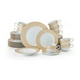 thumbnail image 1 of Juego de vajilla Mikasa Parchment Gold, 40 piezas, servicio para 8, 1 of 9