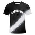 thumbnail image 5 of California Los Angeles Letter Graphic Tees for Men 2026 Summer Casual Short Sleeve Crewneck T Shirts West Coast Streetwear, 5 of 5