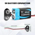 thumbnail image 5 of Piles Rechargeables 9V, 2 x 1300mAh Pile Carrée Lithium-ion 9 Volts, 5 of 5