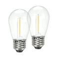 thumbnail image 3 of Better Homes & Gardens S14 0.9W LED Replacement Bulbs for Outdoor Commercial String Lights, Warm White, 2-Pack, 3 of 6