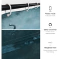 thumbnail image 5 of Navy Blue Nautical Octopus Shower Curtains for Bathroom Cool Ocean Kraken Deep Sea Anime Theme Funny Octopus Bathroom Decor Polyester Fabric-72" x 72", 5 of 6