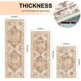 thumbnail image 4 of Findosom Boho Kitchen Rugs 3Piece Set,Non-slip Washable Kitchen Mats for Floor Kitchen Runner,Soft Belgian Velvet Floor Mat Carpet Runner Rugs for Hallway,Laundry Room,Kitchen Door Mat,Orange, 4 of 10