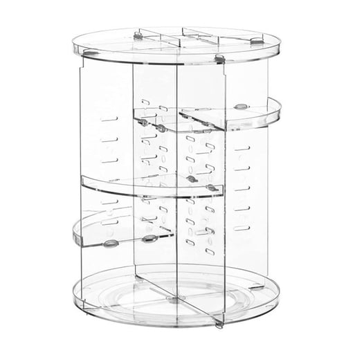 AQRS Makeup Organizer 360 Rotating with 8 Adjustable Layers Large-capacity Desktop Space-saving Cosmetic Storage Shelf