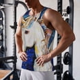 thumbnail image 6 of Haiem Starry White Horse Men Workout Tank Top Gym Bodybuilding Sleeveless Muscle T Shirts Athletic Tank Breathable Workout Shirt-XX-Large, 6 of 8