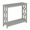 thumbnail image 3 of Convenience Concepts Contemporary Ring Console Table with Shelf, Gray, 3 of 6