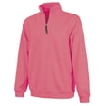 thumbnail image 3 of Charles River Apparel 9359 Crosswind Quarter Zip Sweatshirt-Preppy Pink-L, 3 of 4