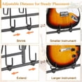 thumbnail image 4 of Soporte de guitarra Bikoney para 3 guitarras eléctricas y bajos con soporte de amplificador, 4 of 9