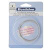 Beadalon 18 Gauge Fancy Square Wire, 1.25 Meter / 4.1 Foot Coil, Stainless Steel