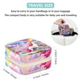 thumbnail image 5 of Rainbow Unicorn Travel Portable Jewelry Organizer Box for Rings, Earrings, Necklaces, Bracelets, and More - Suitable for Girls and Women, 5 of 6