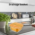 thumbnail image 4 of Amzcrzy Home Tool Vegetable Basket - Vegetable Basket with Cutting Tools Strain Wash and Vegetables Fruit Multi Function Kitchen Vegetable Washing Basket Dorm Room Essentials Kitchen Appliances, 4 of 6