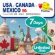 thumbnail image 1 of SIM de viaje Happy Telecom USA, Canadá y México con datos ilimitados 5G, 1 of 6