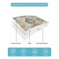 thumbnail image 5 of Farmhouse Morocco Twin Size Down Alternative Comforter, Lightweight Comforter Quilt Bedding Set with Pillow Shams Boho Abstract Shabby Texture Art All Seasons Bed Comforter Duvet Insert 68"x86", 5 of 7