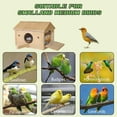 thumbnail image 6 of Wooden Bird Nesting Box for Cockatiels, Large Parakeet Nest Lovebird House Budgie Breeding Box (Wood), 6 of 6