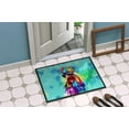 thumbnail image 4 of Caroline's Treasures DAC4040MAT Hippie Animal Rooster Doormat Front Door Mat Indoor Outdoor Rugs for Entryway, Non Slip Washable Low Pile, 18H X 27W, 4 of 5
