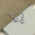 thumbnail image 5 of Charmsy Leverback Earrings for Women | Filigree Heart Earrings for Women Trendy 25MM, 5 of 6