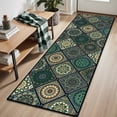 thumbnail image 5 of Findosom 2pc Boho Kitchen Rugs and Mats Set, Non Slip Washable Kitchen Runner Rug for Kitchen Floor, Farmhouse Kitchen Decor, Hallway, Entryway, Laundry Room,20"x32"+20"x47" Green, 5 of 8